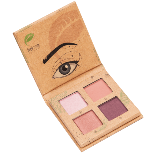 Felicea Paleta czterech naturalnych cieni do powiek nr 202 Light Rose 3,2 g 